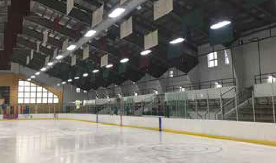 Breckenridge Ice Arena after Ironclad LED high bay installation