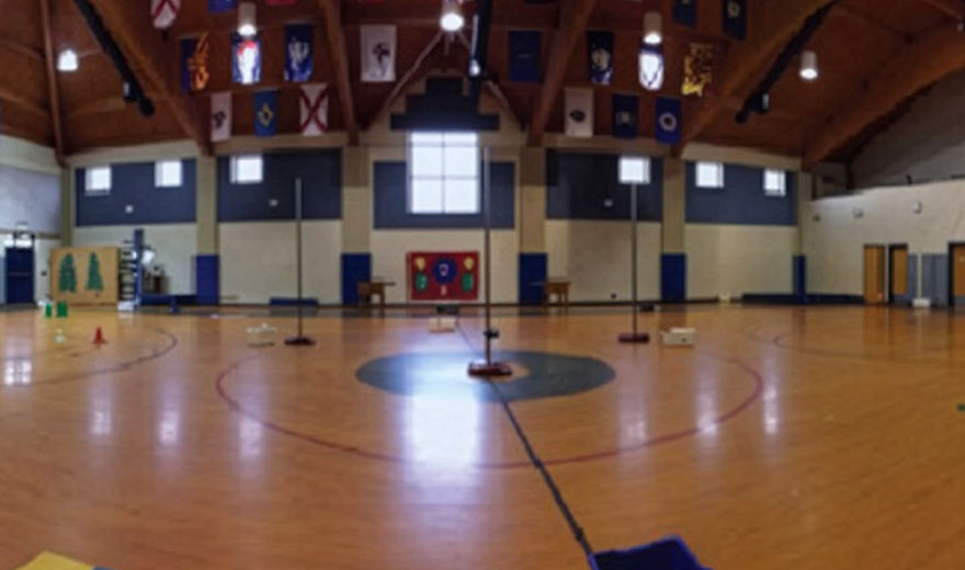 South Shades Crest Elementary before LED high bay installation